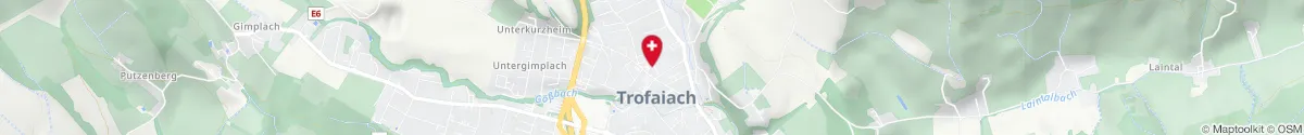Kartendarstellung des Standorts für Apotheke zur Mariahilf in 8793 Trofaiach